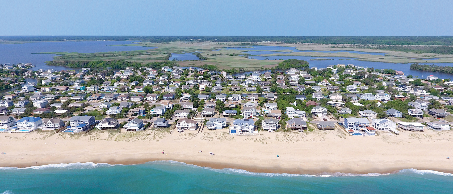 Sandbridge Beach aerial view